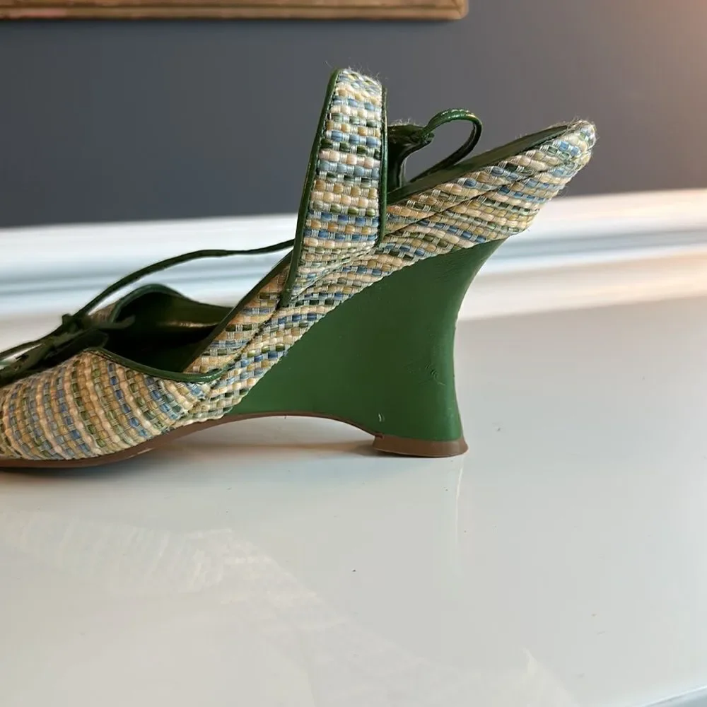 Fioni ankle wrap wedges